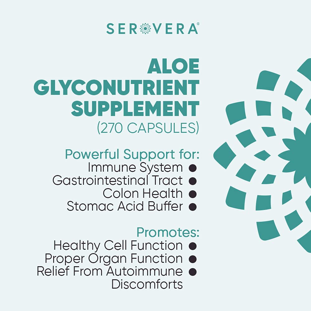 Flacon de SEROERA Amp Aloe Vera Bio 270 capsules