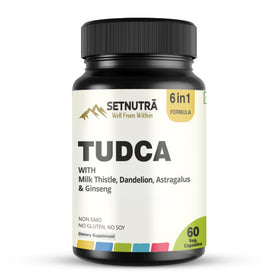 Flacon de SETNUTRA TUDCA 6 en 1 avec 60 capsules végétales