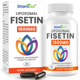 Flacon de Sharoaid Fisetin 1500 mg avec 60 gélules