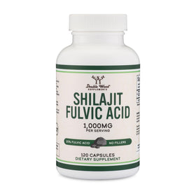 Flacon de Shilajit 1 000mg Double Wood vue avant