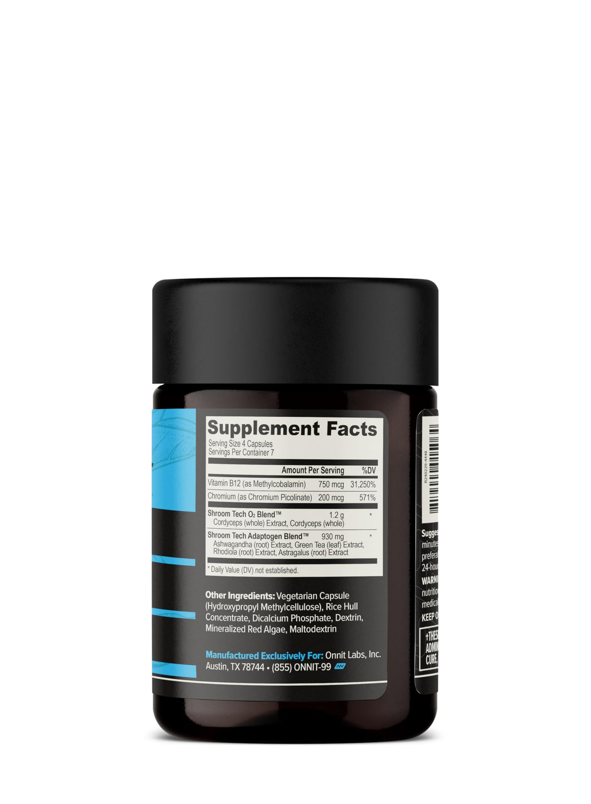 Flacon de Shroom Tech Sport 28 capsules vue de face