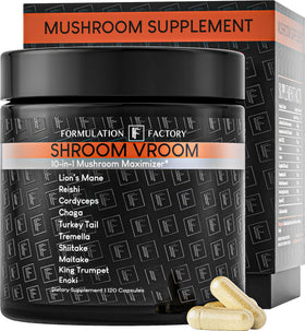 Flacon de Shroom Vroom 10-en-1 avec capsules de champignons