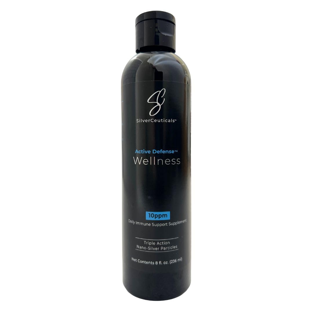 Flacon de SilverCeuticals Argent Colloïdal 10ppm 8oz vue avant