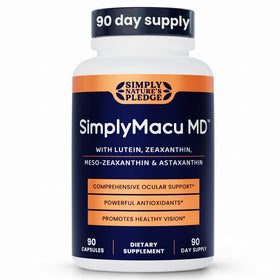 Flacon de Simply Nature's Pledge Macu MD 90 capsules vue avant
