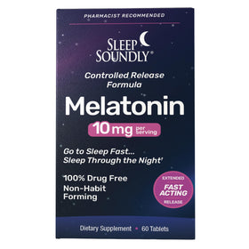 Flacon de Sleep Soundly Melatonine 10mg avec 60 comprimés