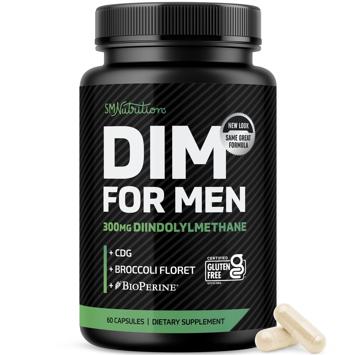 Flacon de SMNutrition DIM 300mg 60 capsules vue de face