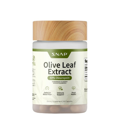 Flacon de Snap Supplements Extrait de Feuille d'Olivier 60 capsules