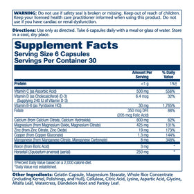 Flacon de SOLARAY Calcium Citrate avec 180 capsules