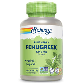 Flacon de SOLARAY Complément Alimentaire Graines de Fenugrec 1240 mg