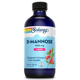Flacon de SOLARAY D-Mannose 1000 mg avec CranActin vue avant