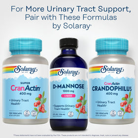 Flacon de SOLARAY D-Mannose 1000 mg avec fond neutre