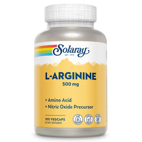 Flacon de SOLARAY L-Arginine 500 mg vue de face