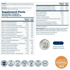 Flacon de SOLARAY Multivitamines Liposomales avec étiquette