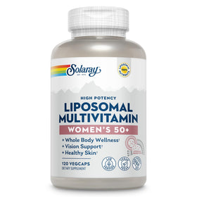 Flacon de SOLARAY Multivitamines Liposomales Femmes 50+ avec 120 capsules végétales
