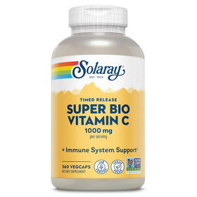 Flacon de SOLARAY Super Bio Buffered Vitamin C 1000 mg 360 VegCaps