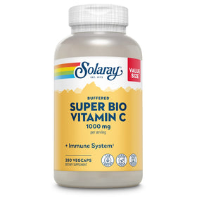 Flacon de SOLARAY Super Bio Vitamine C 1000mg avec 140 VegCaps