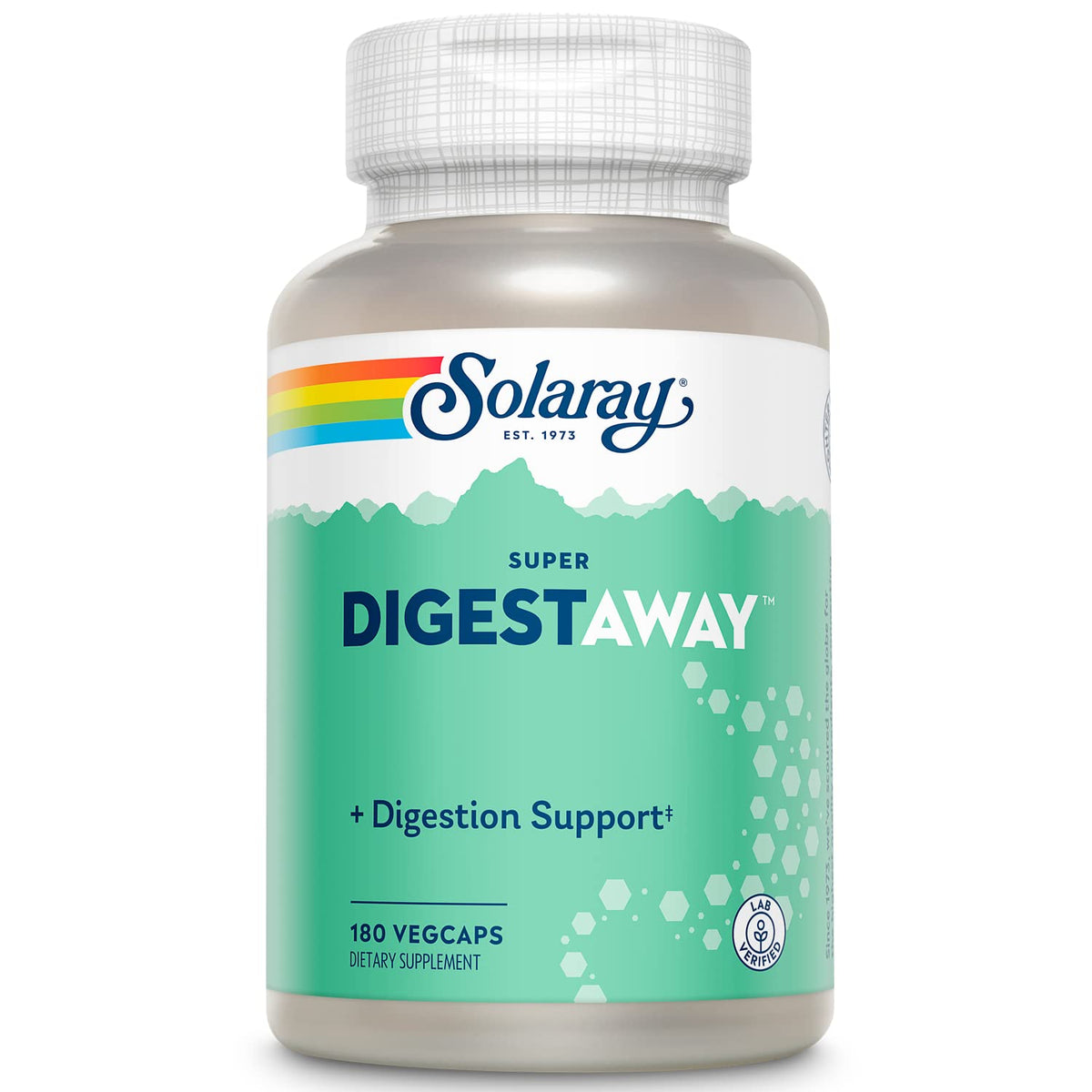 Flacon de SOLARAY Super daily Enzymes 180 VegCaps vue de face