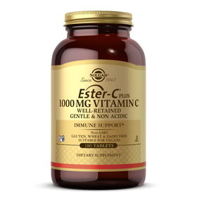 Flacon de Solgar Ester-C Plus 1000 mg Vitamine C - 60 capsules