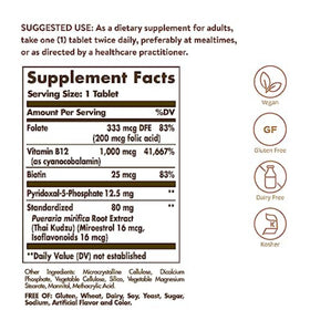 Flacon de Solgar Women's Balancing Formula avec étiquette
