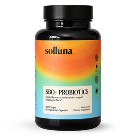 Flacon de Solluna Probiotiques SBO 60 capsules vue de face