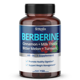 Flacon de SOTALIX Complément Alimentaire Berbérine HCL 150 capsules