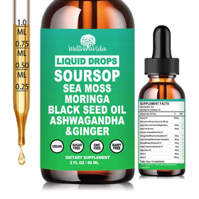 Flacon de Soursop Bitters Liquide WellVeraVida 10 en 1 vue de face