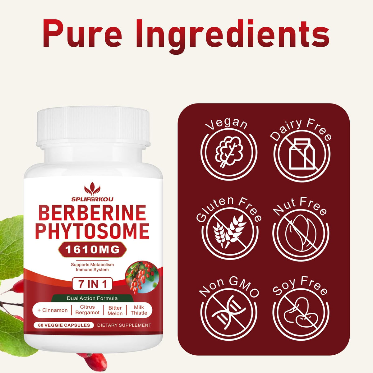 Flacon de Spliferkou 7-en-1 avec capsules à côté