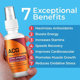 Flacon de spray ACG Glutathione 60 ml avec bouchon