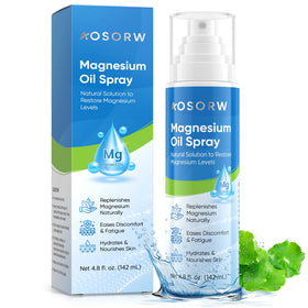 Flacon de Spray d'Huile de Magnésium AOSORW 4,8 oz vu de face