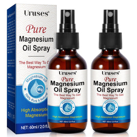 Flacon de spray d'huile de magnésium Uruses 290g avec bouchon noir