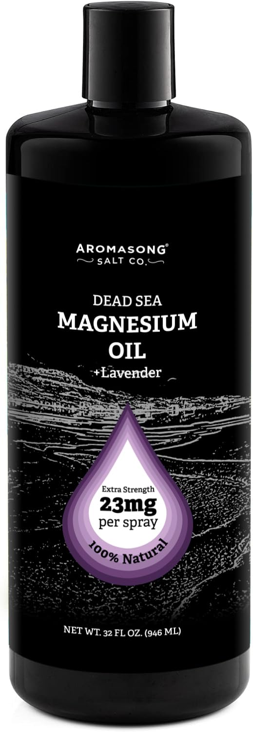 Flacon de spray de magnésium Aromasong à la lavande, 32 oz