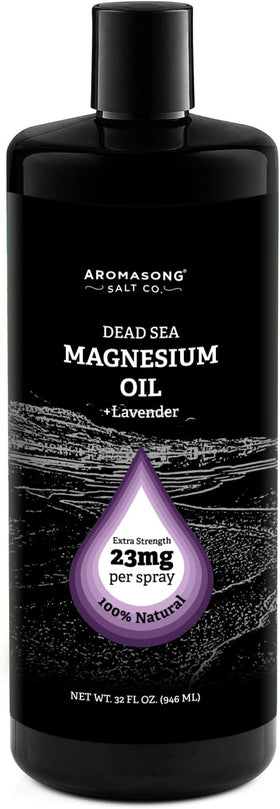 Flacon de spray de magnésium Aromasong à la lavande, 32 oz