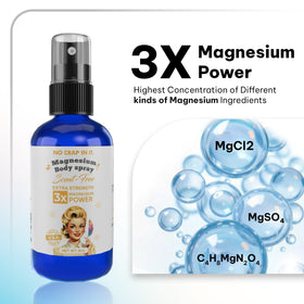 Flacon de spray de magnésium No Crap In It sur une surface plane
