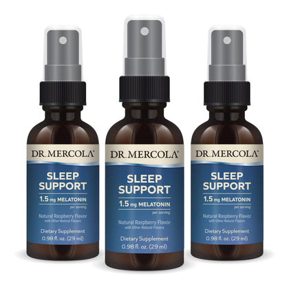 Flacon de spray Dr. Mercola soutien sommeil 29 ml vue avant