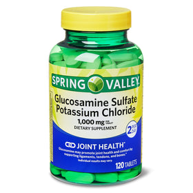 Flacon de Spring Valley Glucosamine Sulfate 1000 mg 120 comprimés
