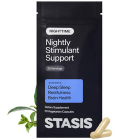Flacon de STASIS Complément Alimentaire Nuit 25 capsules, vue de face