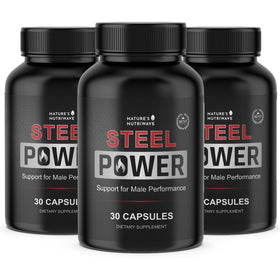 Flacon de Steel Power Nature’s NutriWave, 30 capsules, vue de face