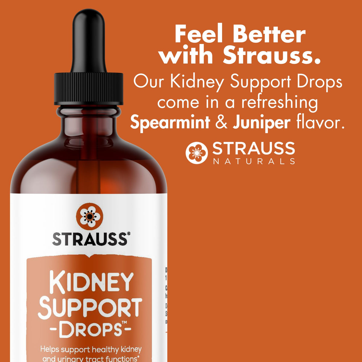 Flacon de Strauss Heartdrops sur une surface en bois
