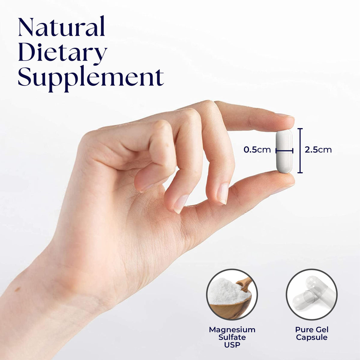 Flacon de sulfate de magnésium Dr Clark Store avec dosage