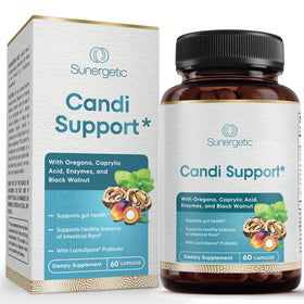 Flacon de Sunergetic Candida Cleanse 60 capsules vue de face