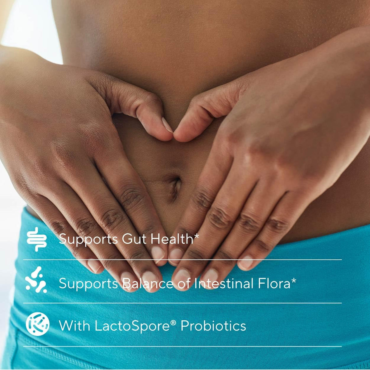 Flacon de Sunergetic Candida Cleanse ouvert avec capsules visibles