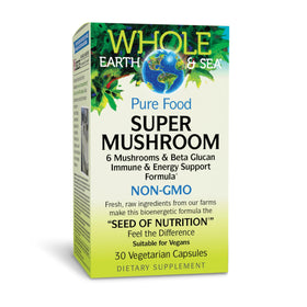 Flacon de Super Mushroom Natural Factors 30 capsules végétariennes
