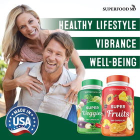 Flacon de Superfood MD avec double scellage pour fraîcheur