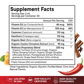 Flacon de Superfood MD Complément de Piment de Cayenne avec étiquette détaillée