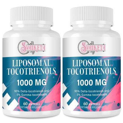 Flacon de Svaiketa Tocotrienols Liposomaux 1000mg avec 60 gélules molles