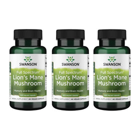Flacon de Swanson Champignon Lion's Mane 500 mg, 60 capsules végétales