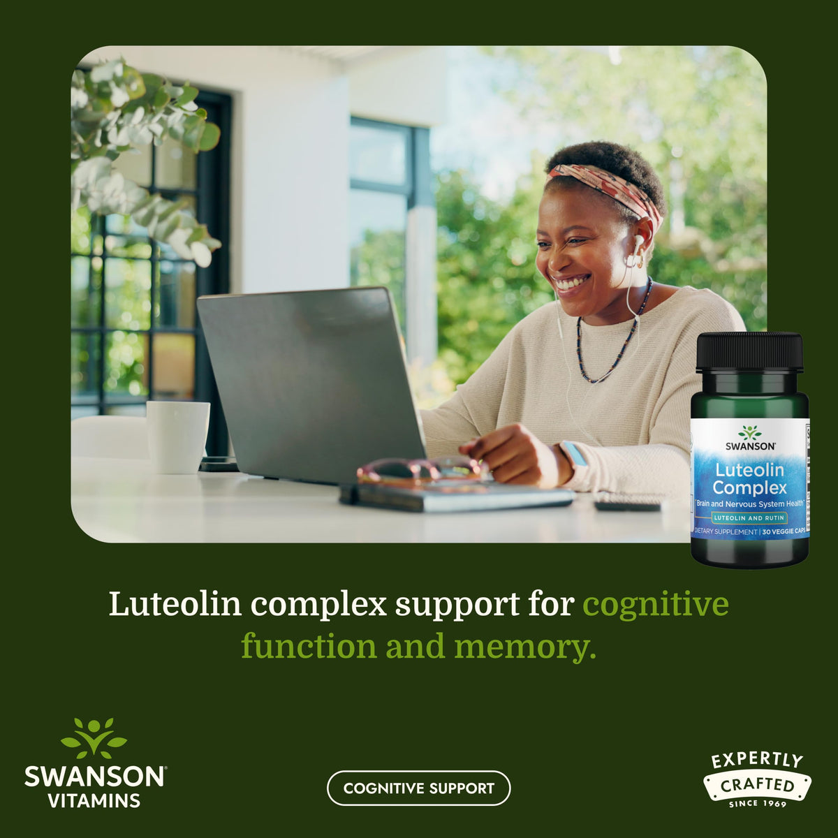Flacon de Swanson Complexe de Luteoline avec capsules