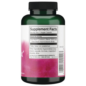 Flacon de Swanson Cran-Max 500 mg avec étiquette