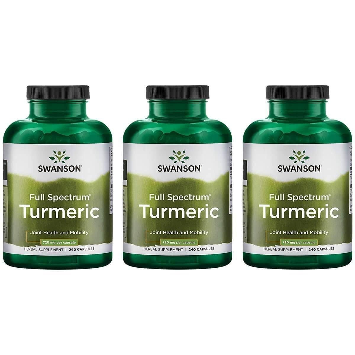 Flacon de Swanson Curcuma Curcumin 240 capsules végétales