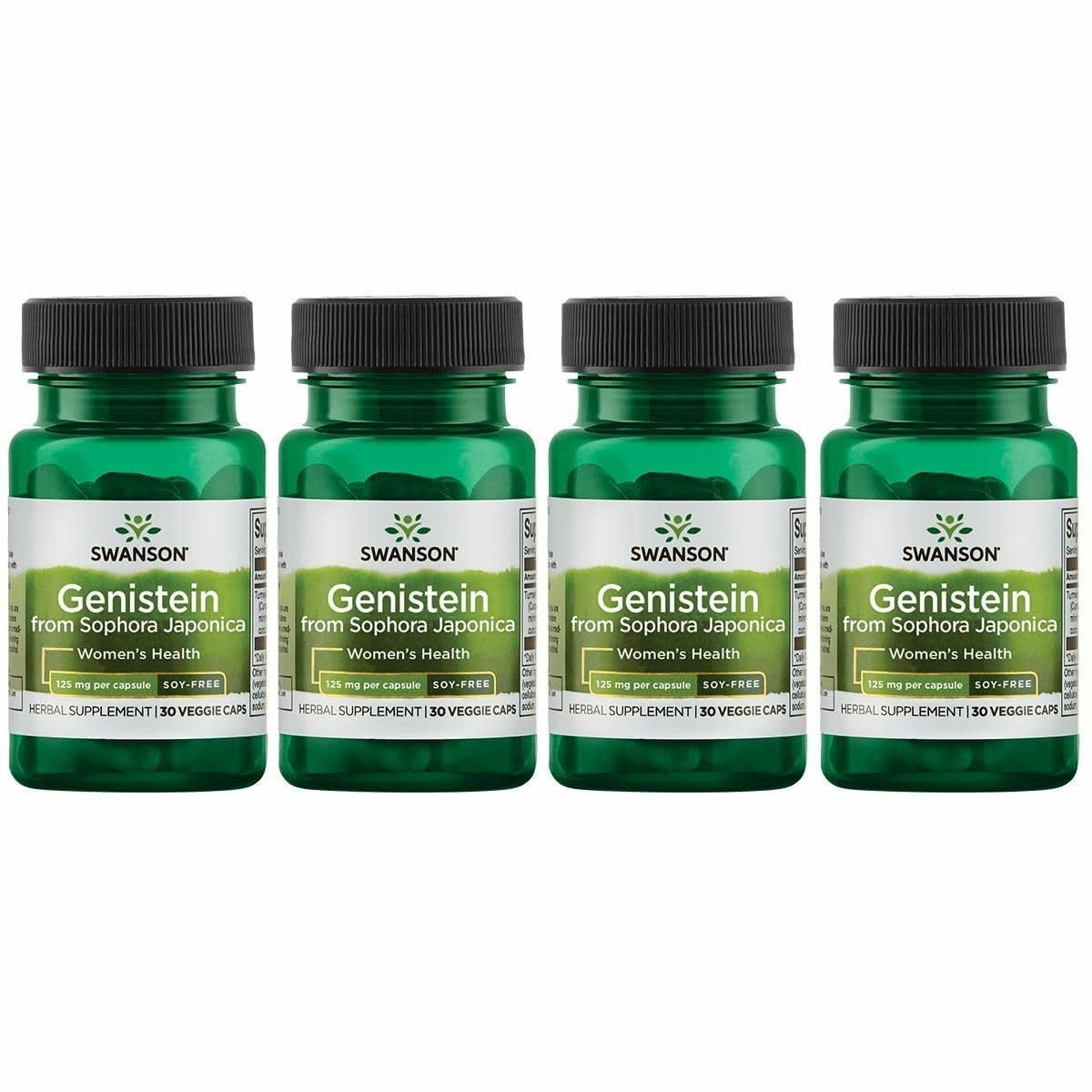 Flacon de Swanson Genisteine 125 mg avec 60 capsules végétaliennes